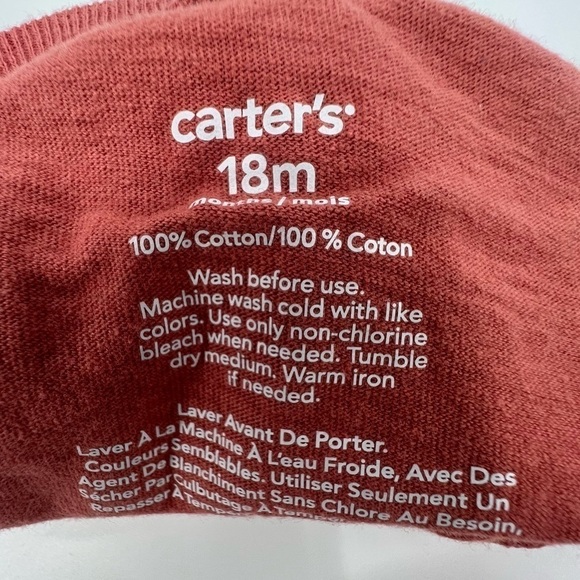 Carter's Kids Red "I Get Lots Of Likes" Emoji Short Sleeve T-Shirt Size 18 Mths - Picture 2 of 4